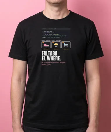 La broma del alt, sin WHERE – Camisetas