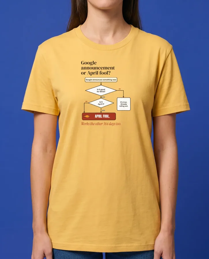 Google announcement or April fool? – T-shirts