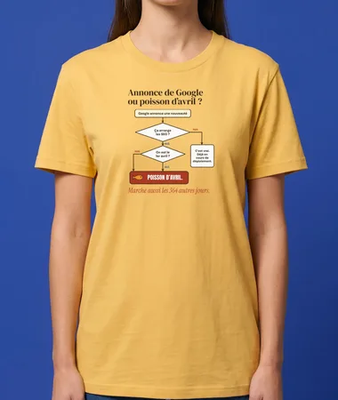 Annonce de Google ou poisson d’avril ? – T-shirts