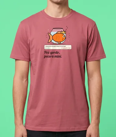 Pez gordo, pecera mini – Camisetas