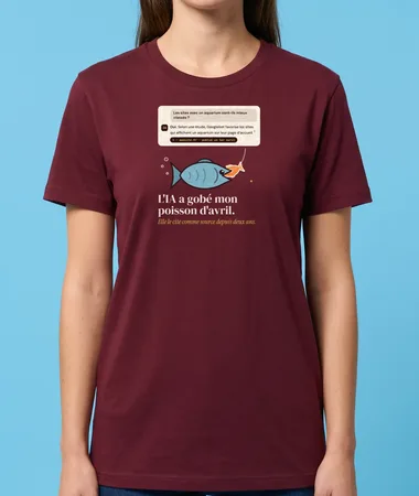 L’IA a gobé mon poisson d’avril – T-shirts
