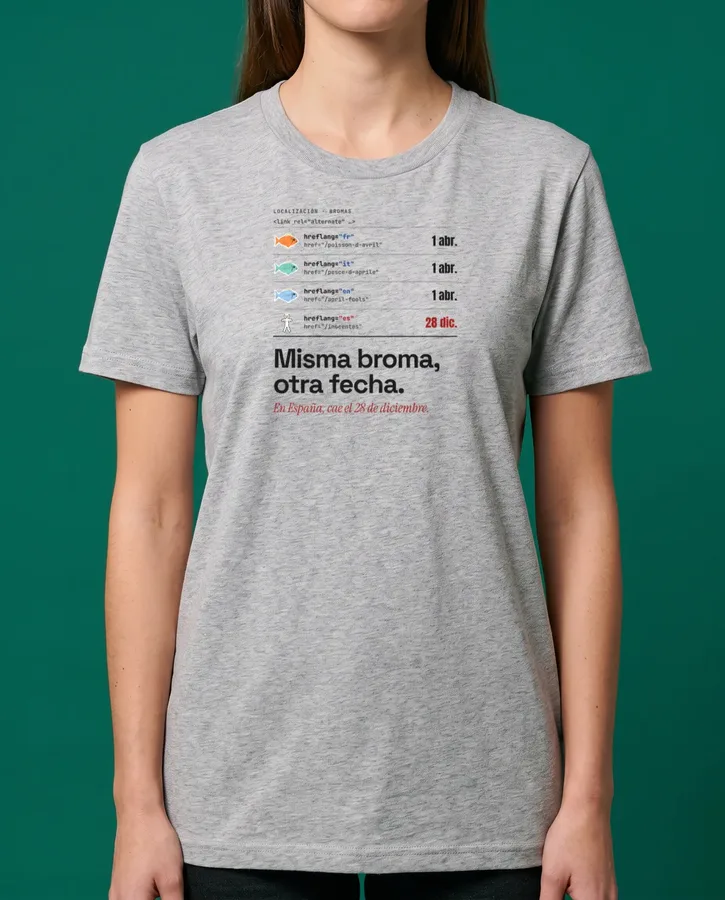 La broma del 1 de abril, en hreflang – Camisetas