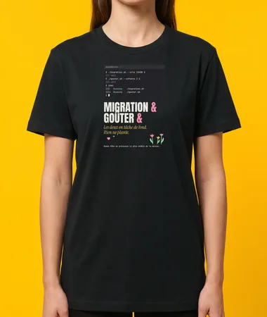 Une migration et un goûter, en tâche de fond – T-shirts