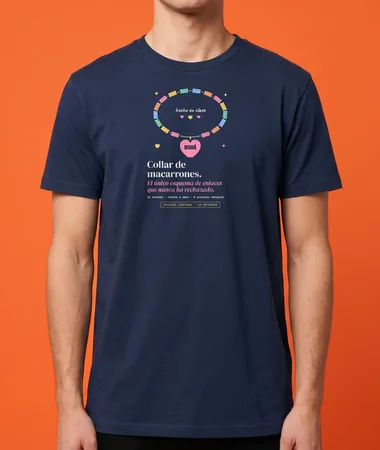 Collar de macarrones: el único esquema de enlaces que guarda – Camisetas