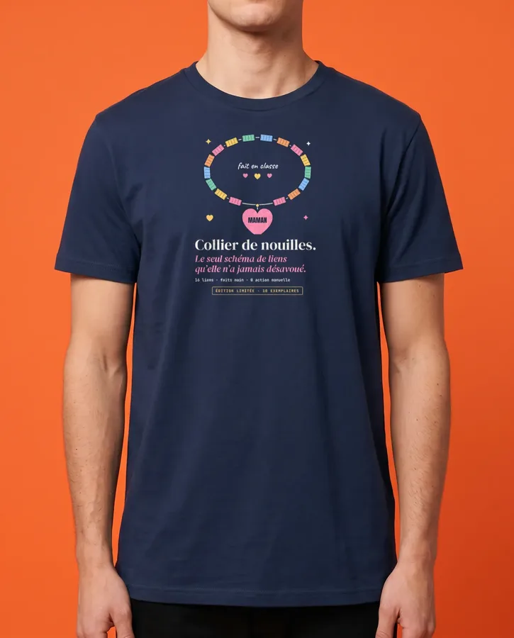 Collier de nouilles, le seul schéma de liens qu’elle garde – T-shirts