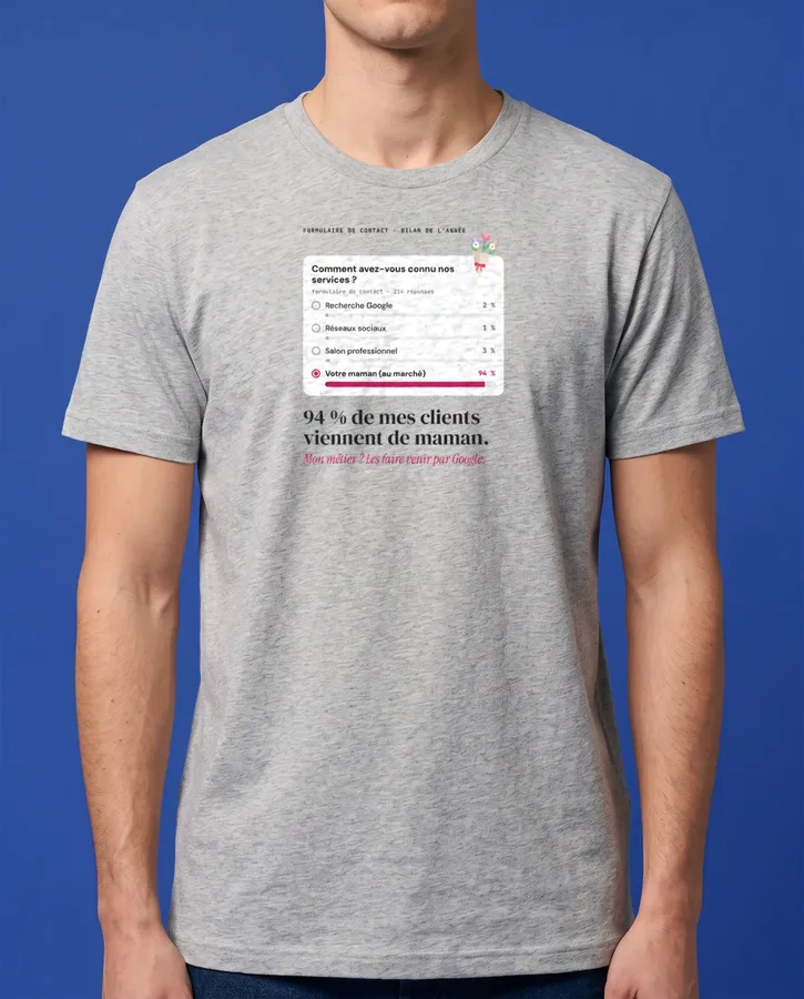 94 % de mes clients viennent de maman – T-shirts