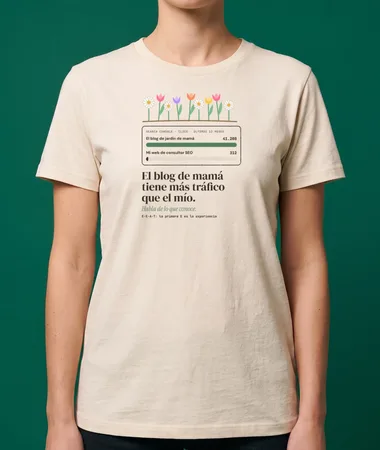 El blog de mamá tiene más tráfico que el mío – Camisetas