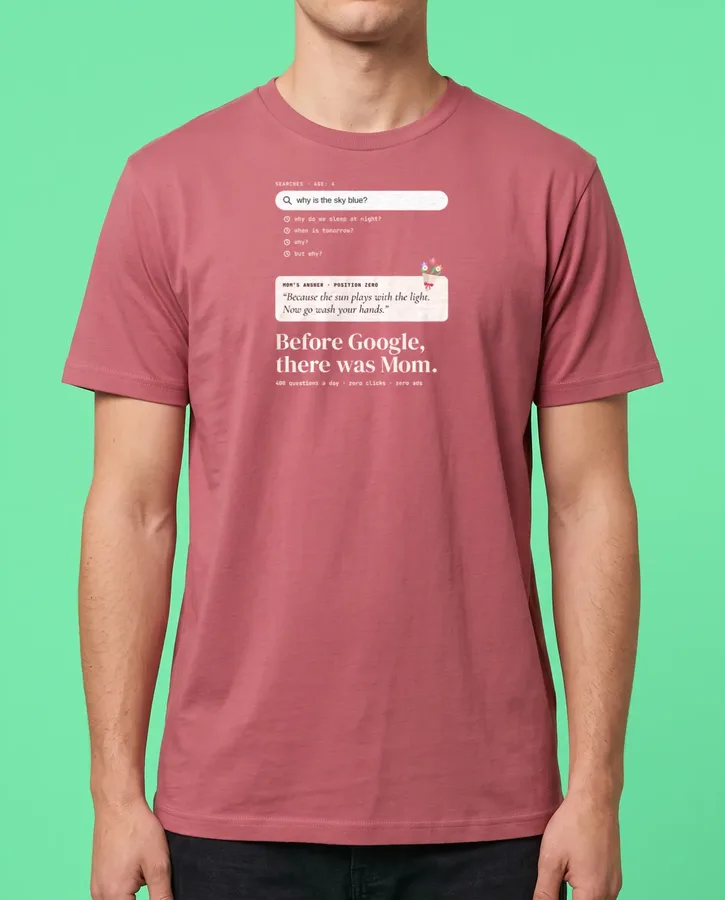 Before Google, there was Mom – T-shirts