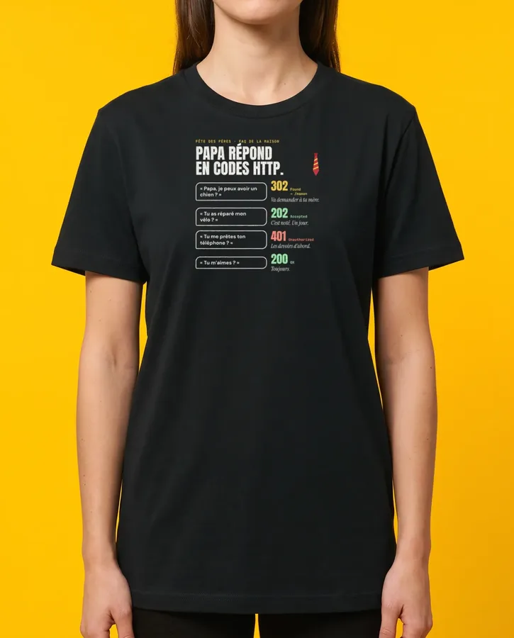 Papa répond en codes HTTP – T-shirts