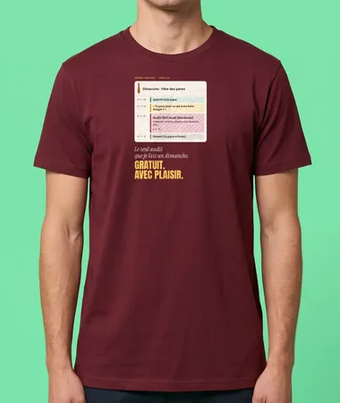 Fête des pères, ordre du jour – T-shirts