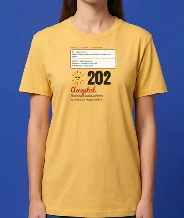 202 Accepted: se procesará en septiembre – Camisetas