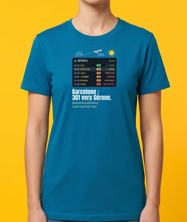 Vol pour Barcelone : 301 vers Gérone – T-shirts