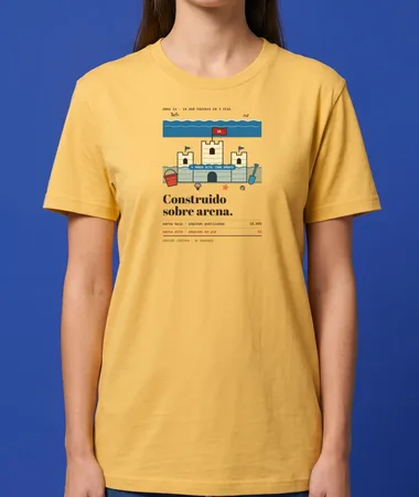 Castillo de arena, contenido IA – Camisetas