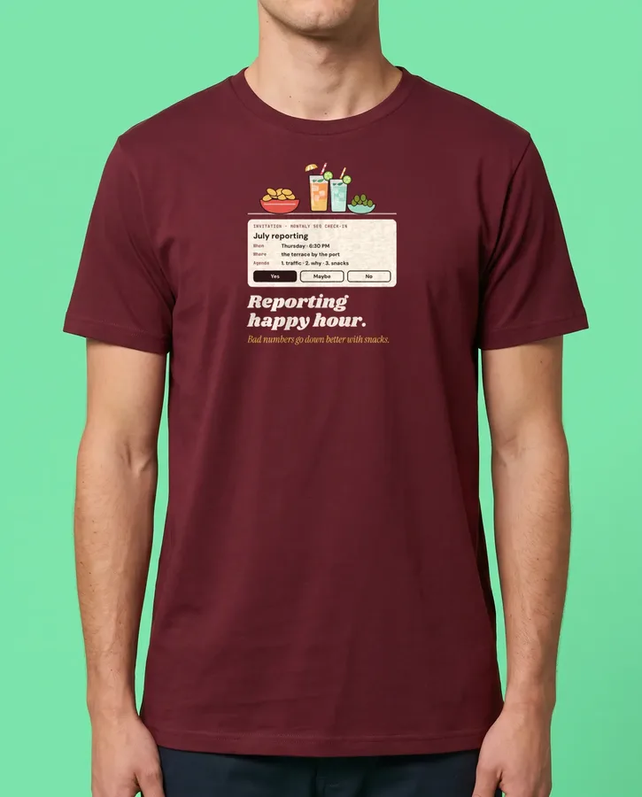 The reporting happy hour – T-shirts
