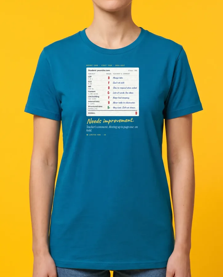 First-term report card: needs improvement – T-shirts