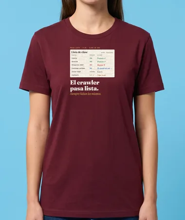 El crawler pasa lista – Camisetas