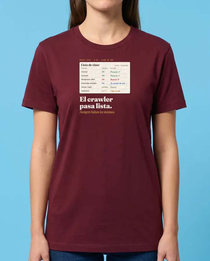 El crawler pasa lista – Camisetas